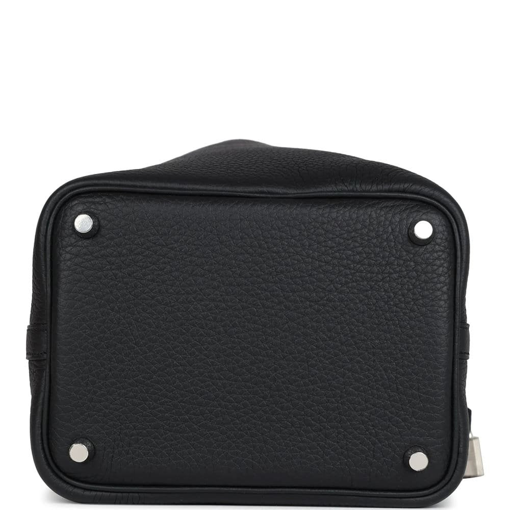 Hermès Picotin Lock 18 Black Clemence Palladium Hardware