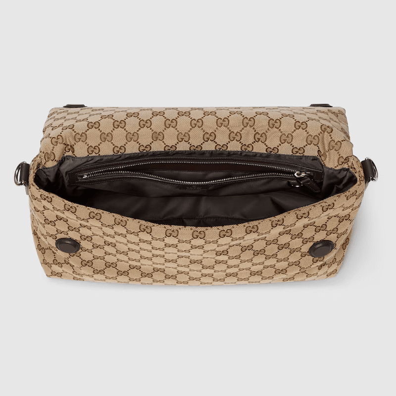 GUCCI canvas large crossbody bag