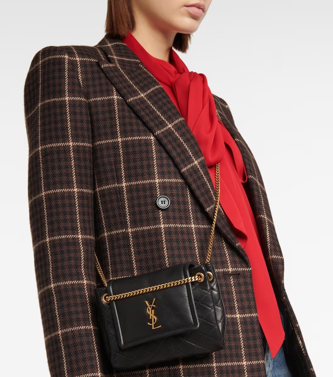 Saint Laurent Nolita Mini leather shoulder bag