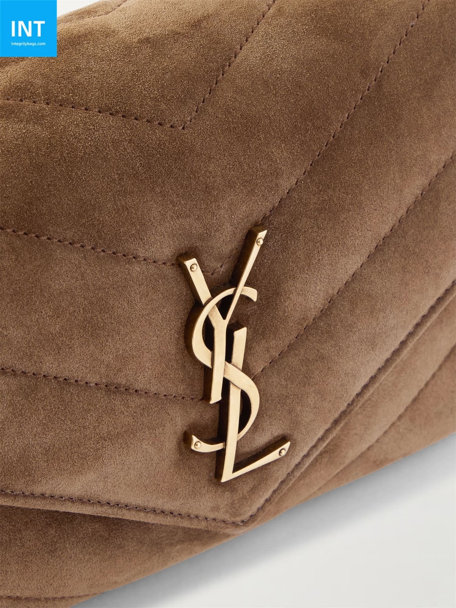 SAINT LAURENT Loulou quilted suede shoulder bag
