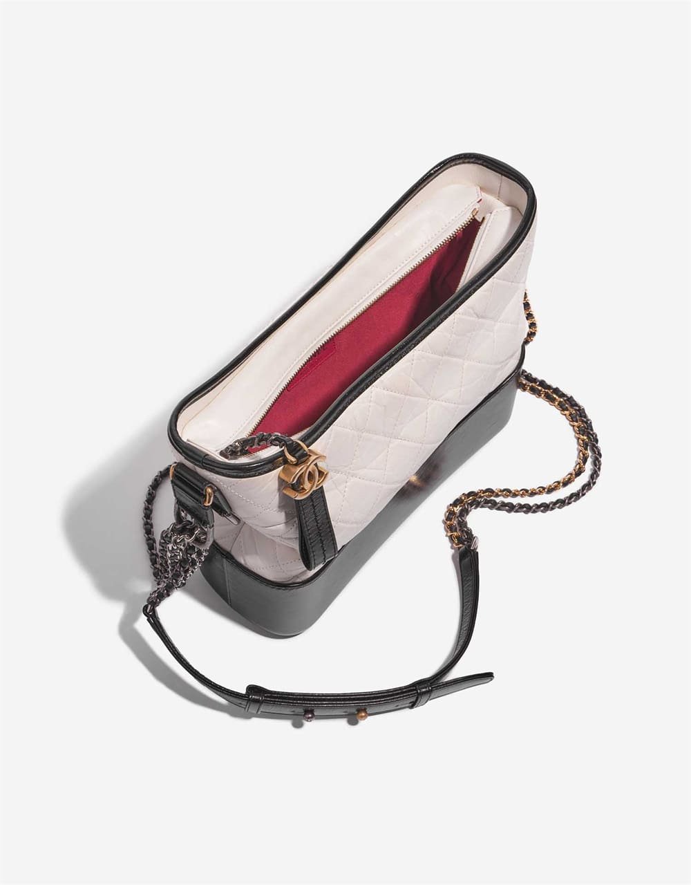 Chanel Gabrielle Large Calf Black / White