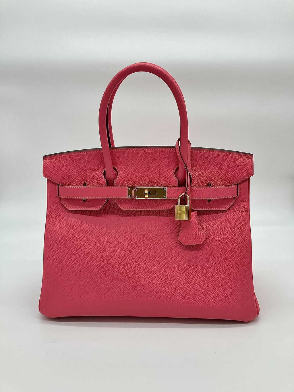 Hermès Rose Azalee Birkin 30 Epsom Gold Hardware