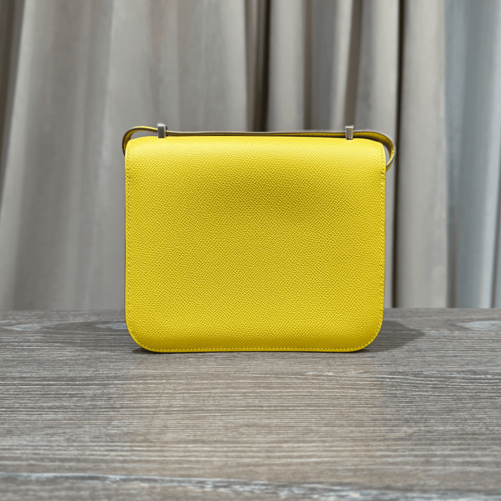 Hermès Cumin Constance 18 Mini Mirror Epsom Palladium Hardware