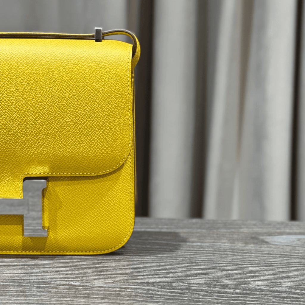 Hermès Cumin Constance 18 Mini Mirror Epsom Palladium Hardware