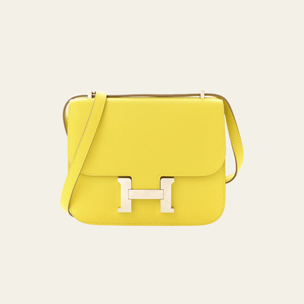 Hermès Cumin Constance 18 Mini Mirror Epsom Palladium Hardware