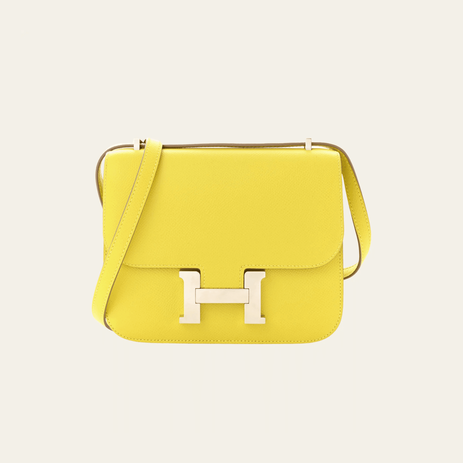 Hermès Cumin Constance 18 Mini Mirror Epsom Palladium Hardware