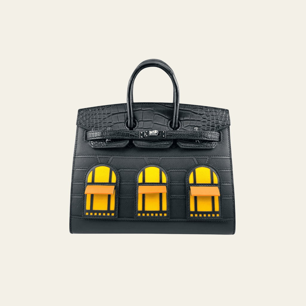 Hermès Sac Faubourg Birkin Sellier 20 Matte Alligator So Black Hardware