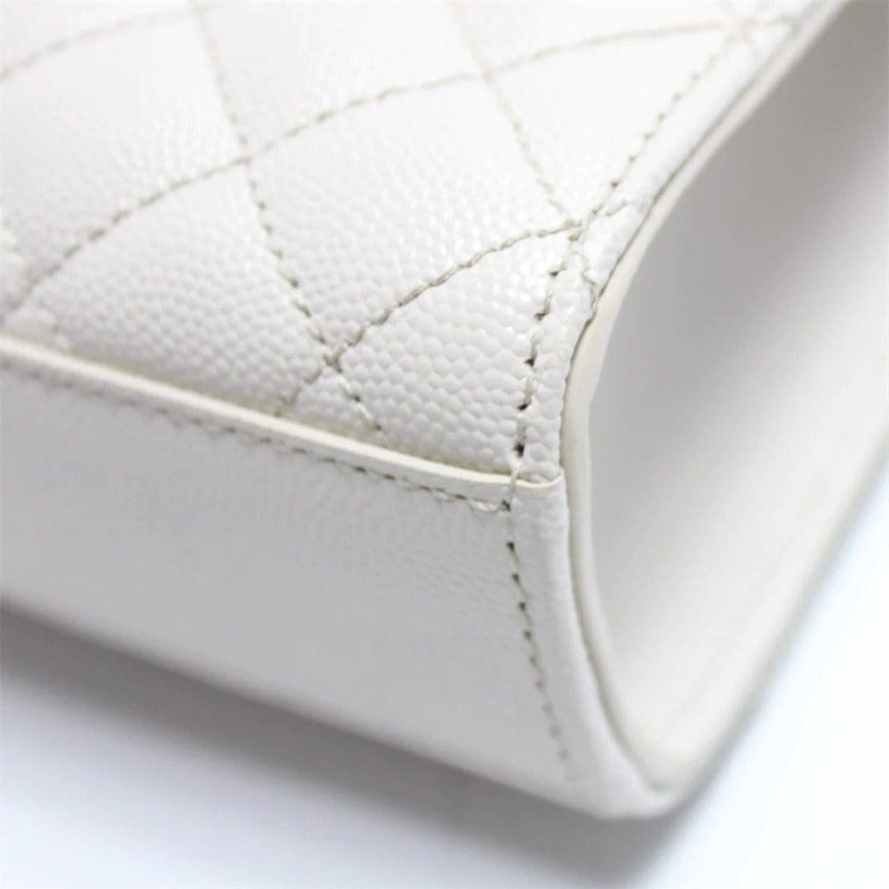 Saint Laurent Envelope Crossbody Eggshell White