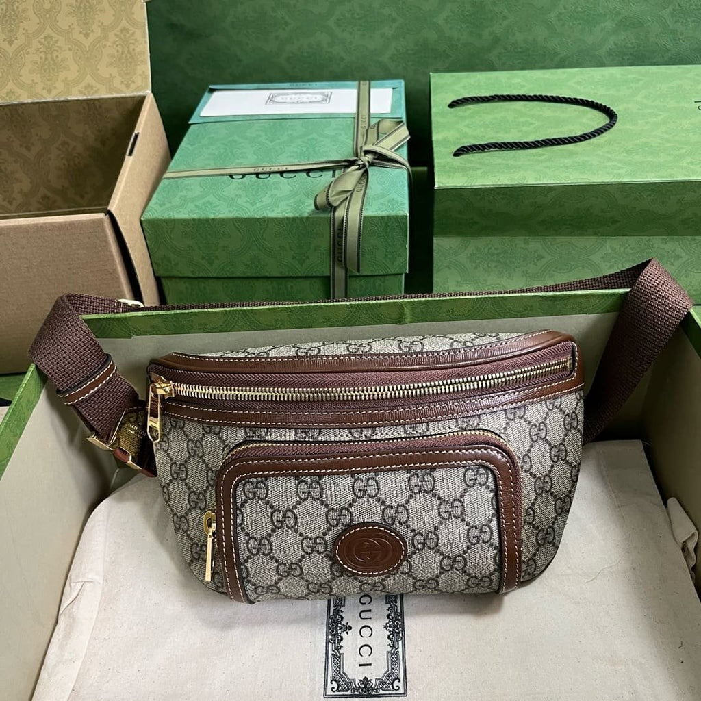 GUCCI BELT BAG WITH INTERLOCKING G