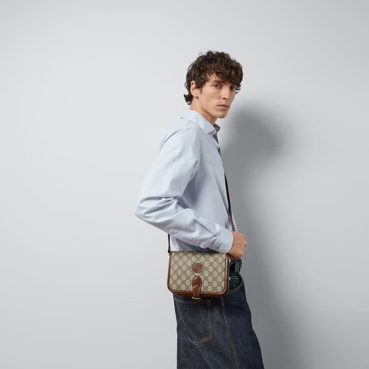 GUCCI MINI CROSSBODY BAG WITH INTERLOCKING G