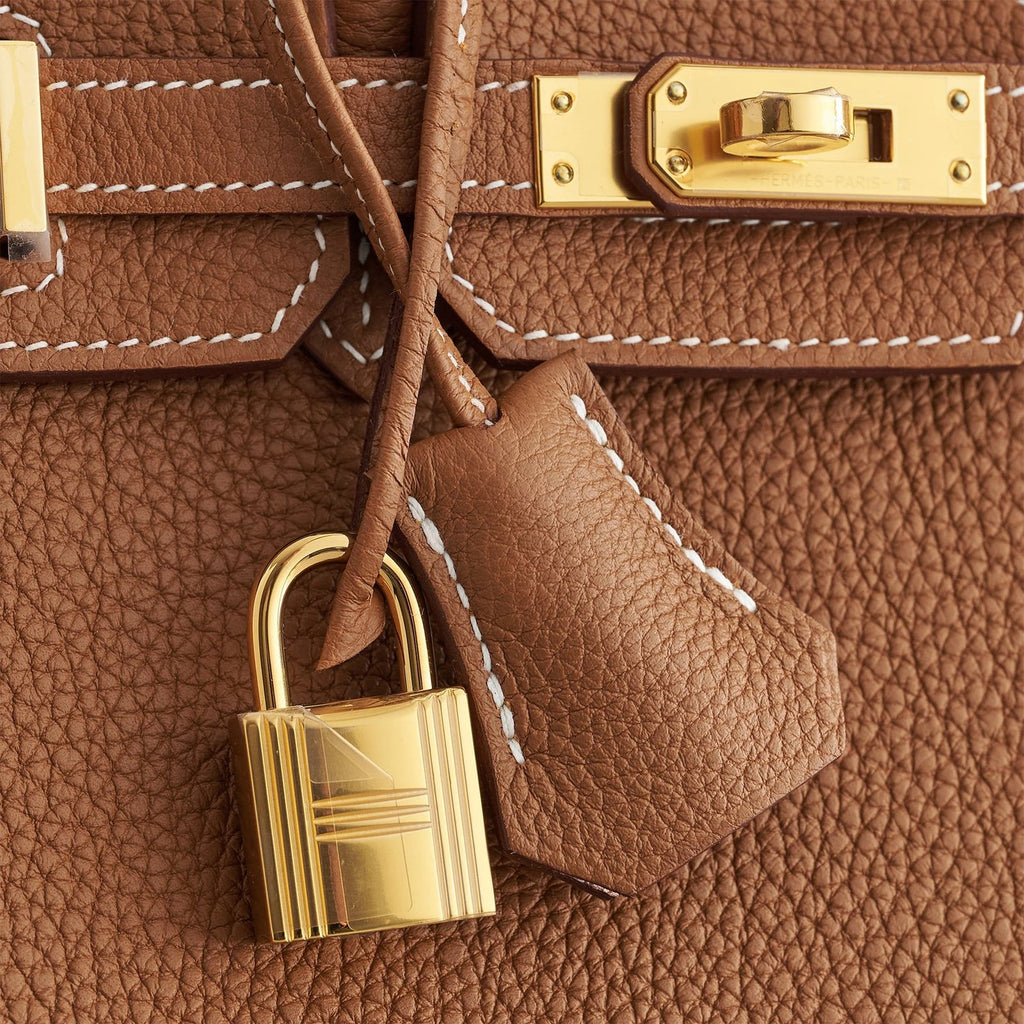 Hermès Birkin 25 Togo Gold Retourne Gold Hardware