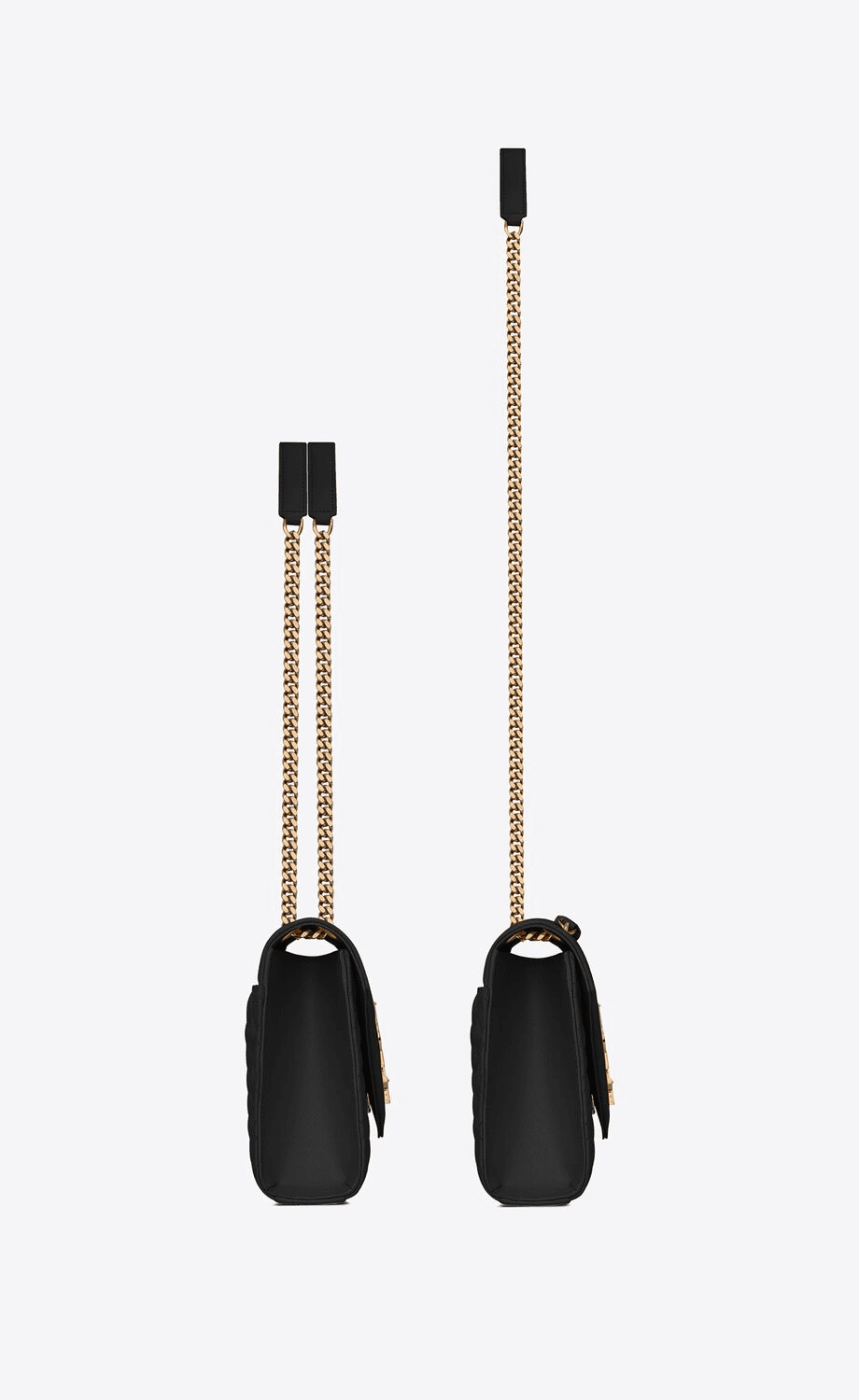 SAINT LAURENT ENVELOPE MEDIUM IN QUILTED GRAIN DE POUDRE EMBOSSED LEATHER