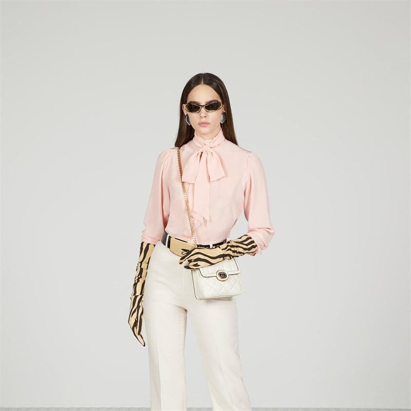 GUCCI DECO MINI SHOULDER BAG White