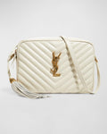 Saint Laurent Lou Medium YSL Camera Bag with Tassel in Quilted Leather