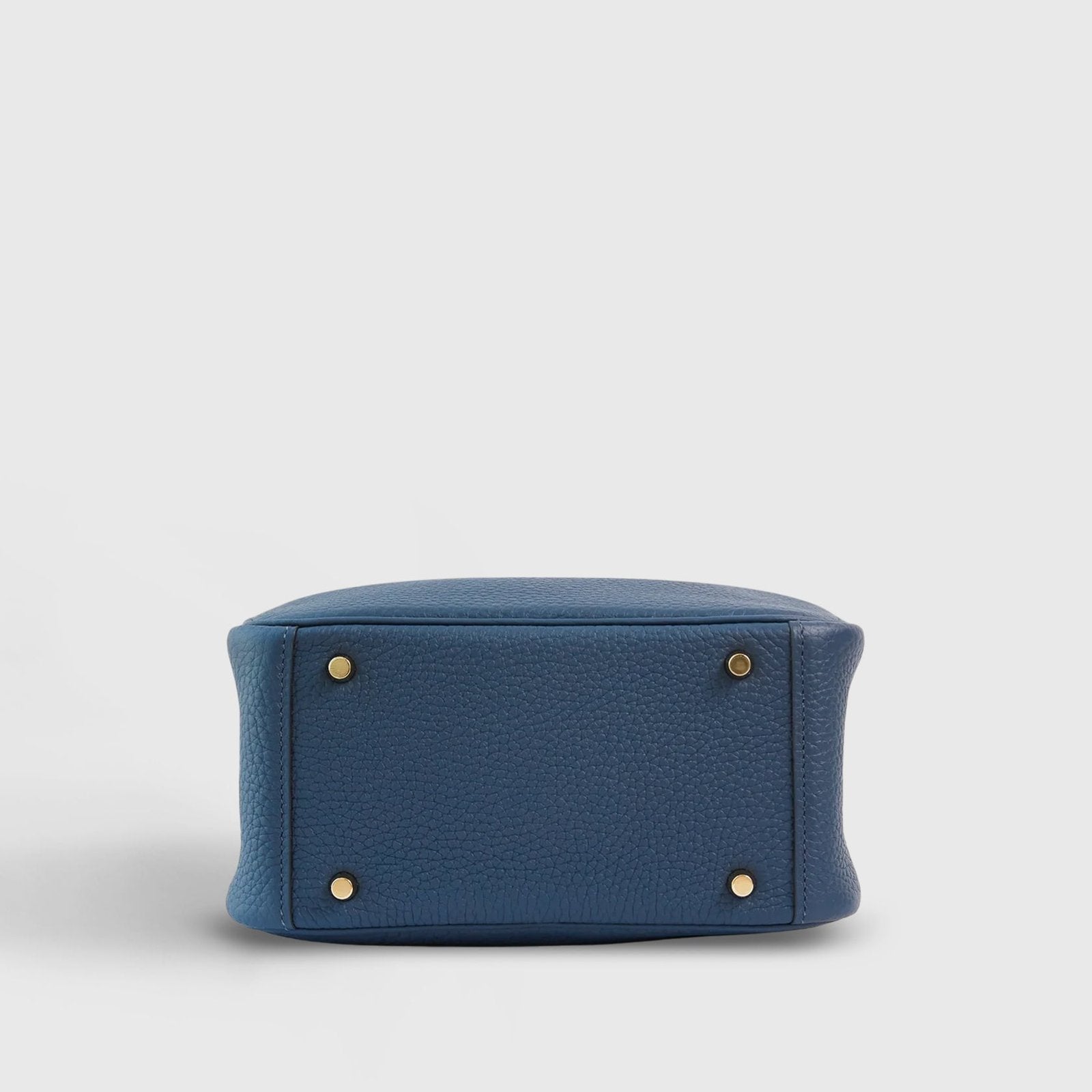 Hermès Lindy 20 Clemence Blue de Prusse Gold Hardware