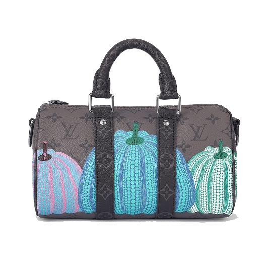 Louis Vuitton Kusama Reverse Monogram Eclipse Keepall 25