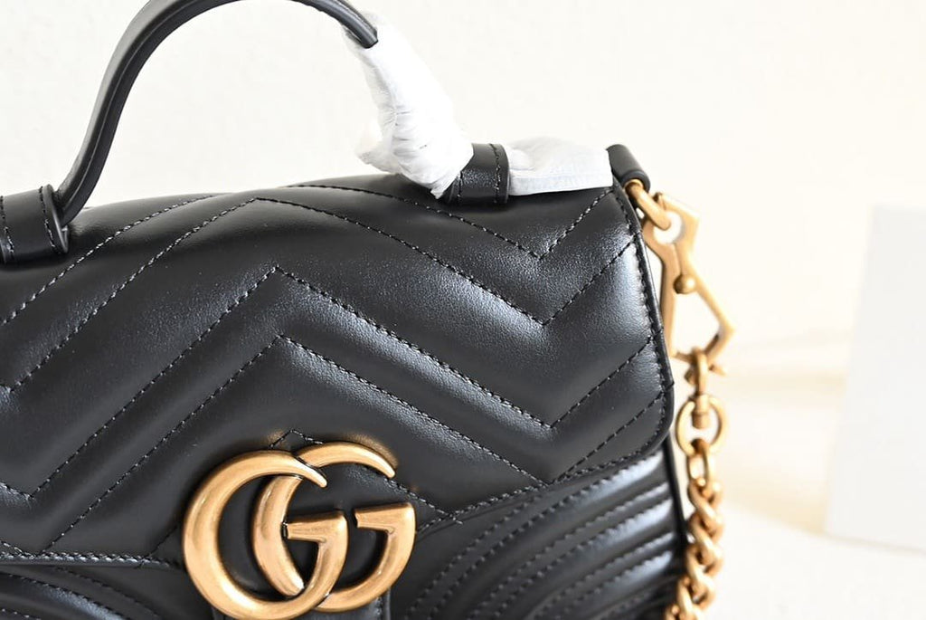 GUCCI MARMONT MINI TOP HANDLE BAG