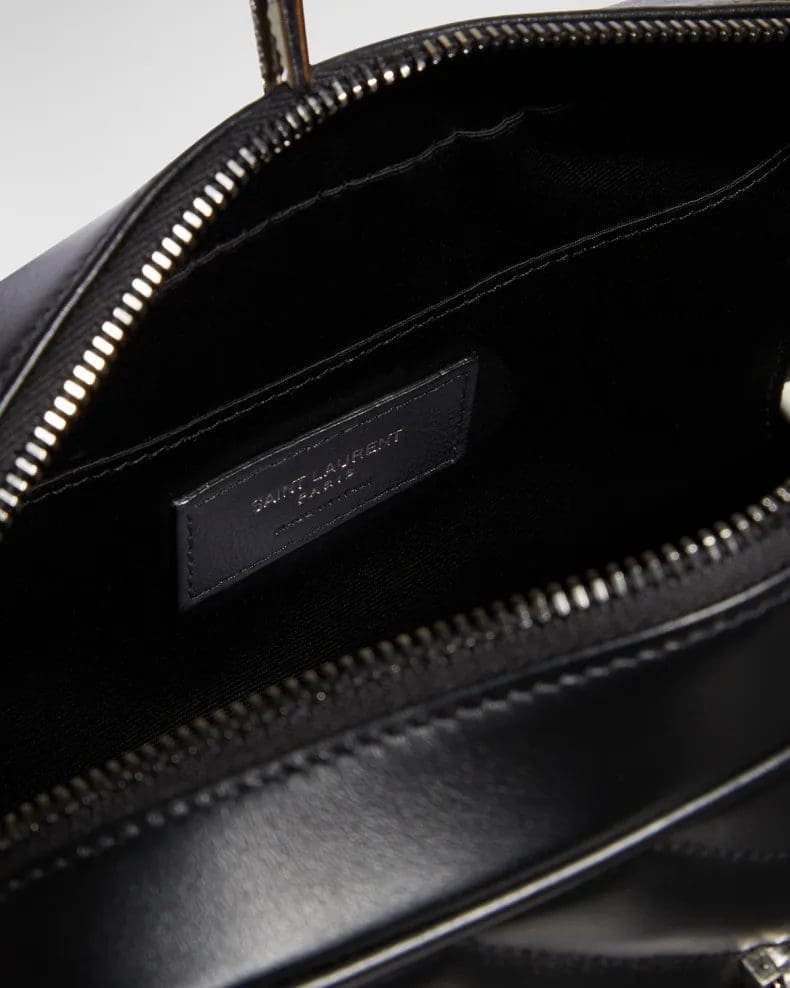 Saint Laurent Lou Medium YSL Monogram Calfskin Camera Crossbody Bag – Aged Silver Hardware