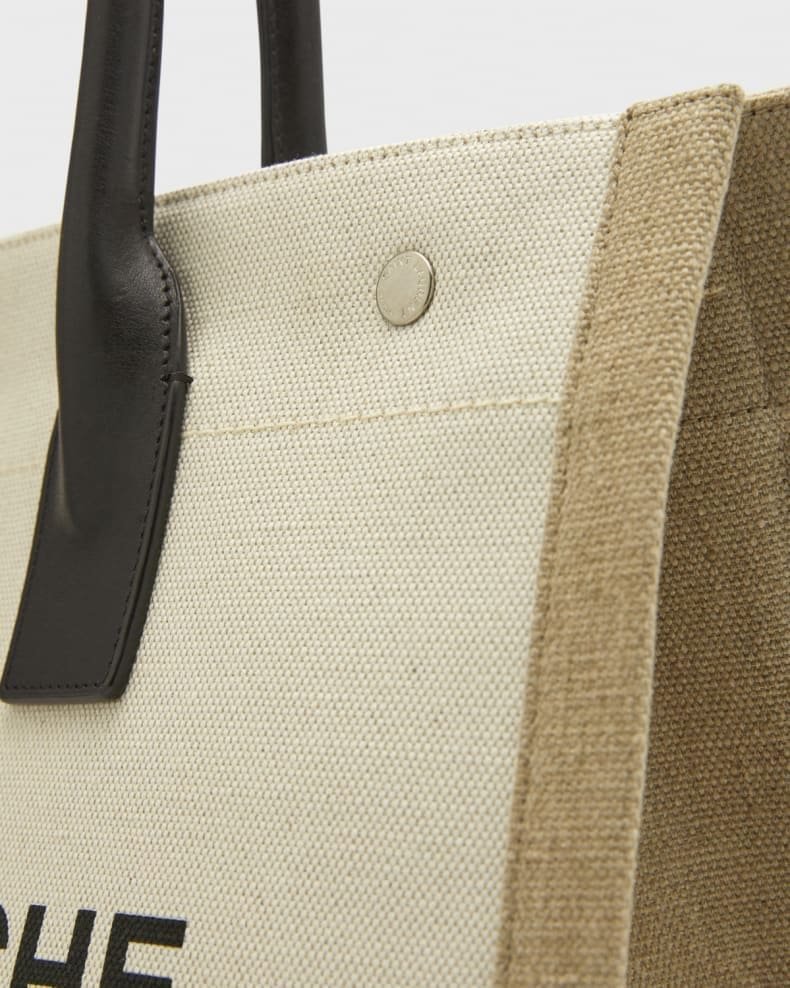 Saint Laurent Rive Gauche Small Tote in Canvas