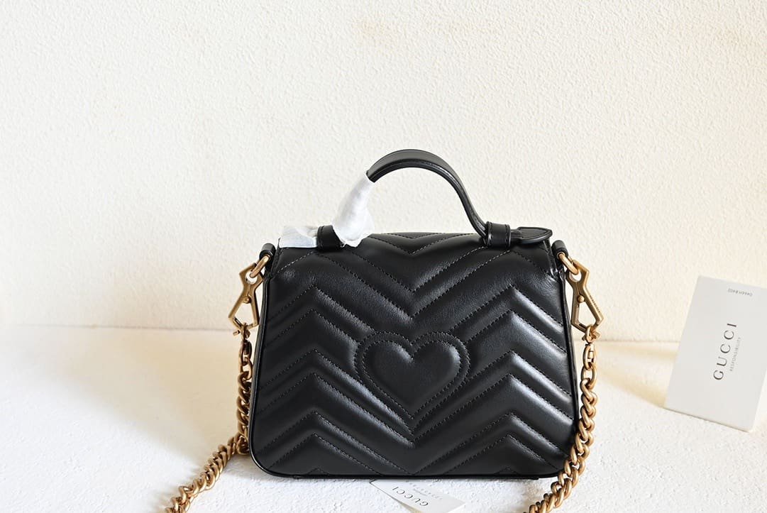 GUCCI MARMONT MINI TOP HANDLE BAG