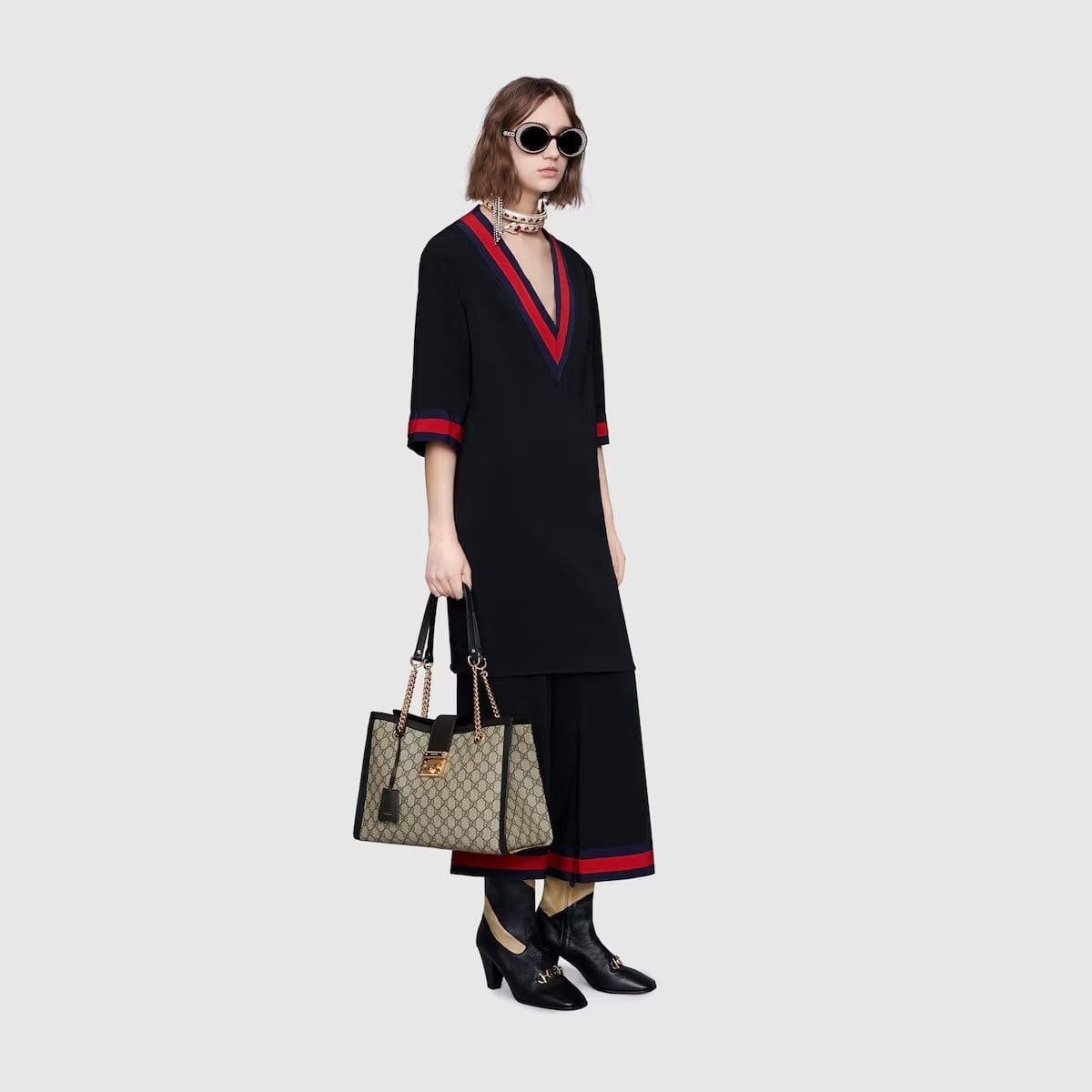 GUCCI PADLOCK MEDIUM GG SHOULDER BAG
