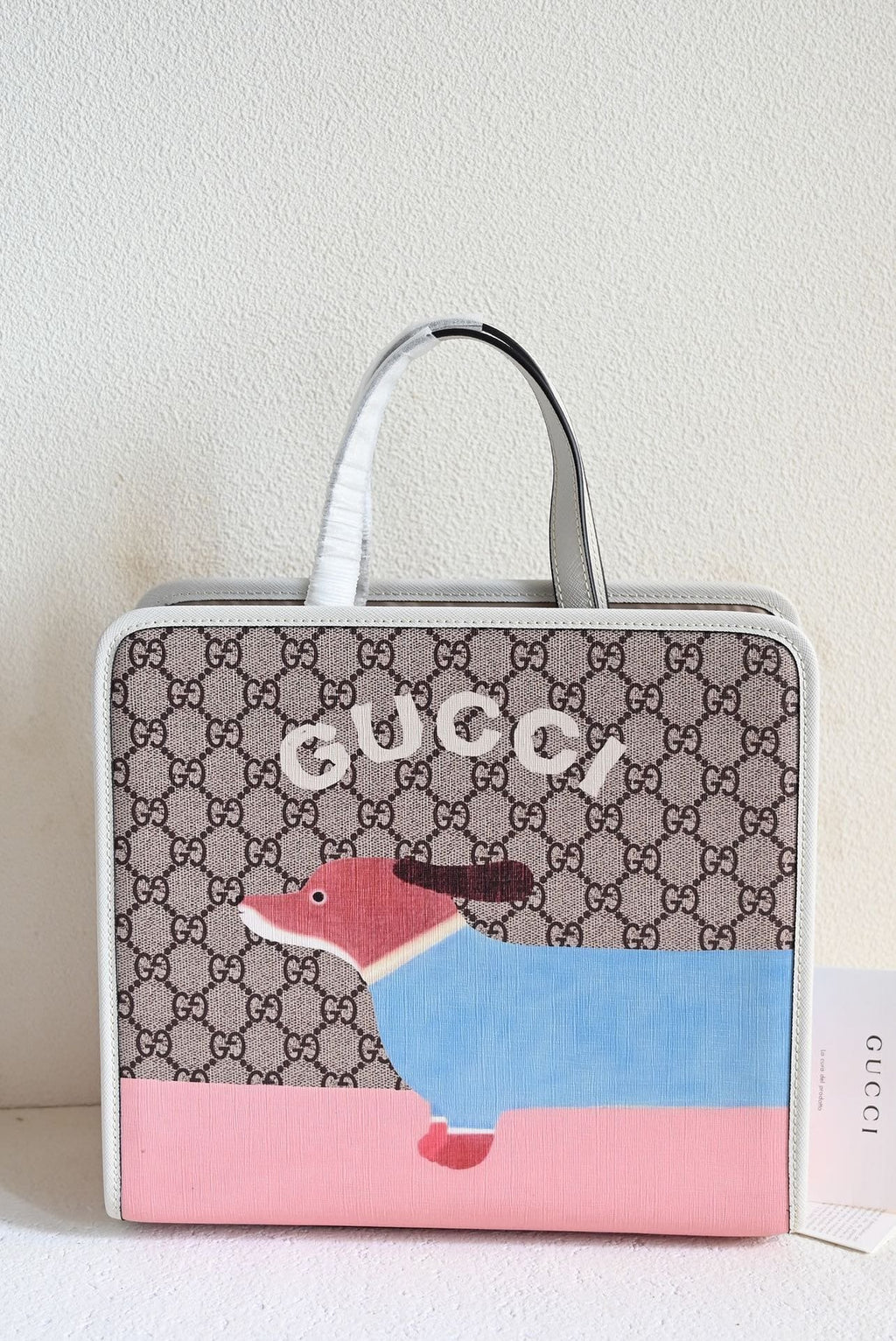 GUCCI CHILDREN’S DOG PRINT TOTE BAG