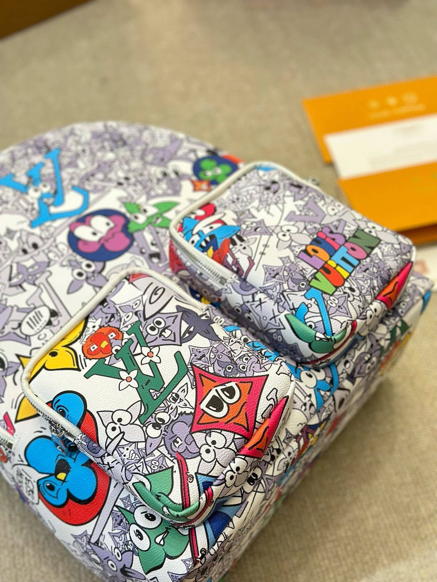 Louis Vuitton Multipocket Backpack Limited Edition Monogram Comics Canvas