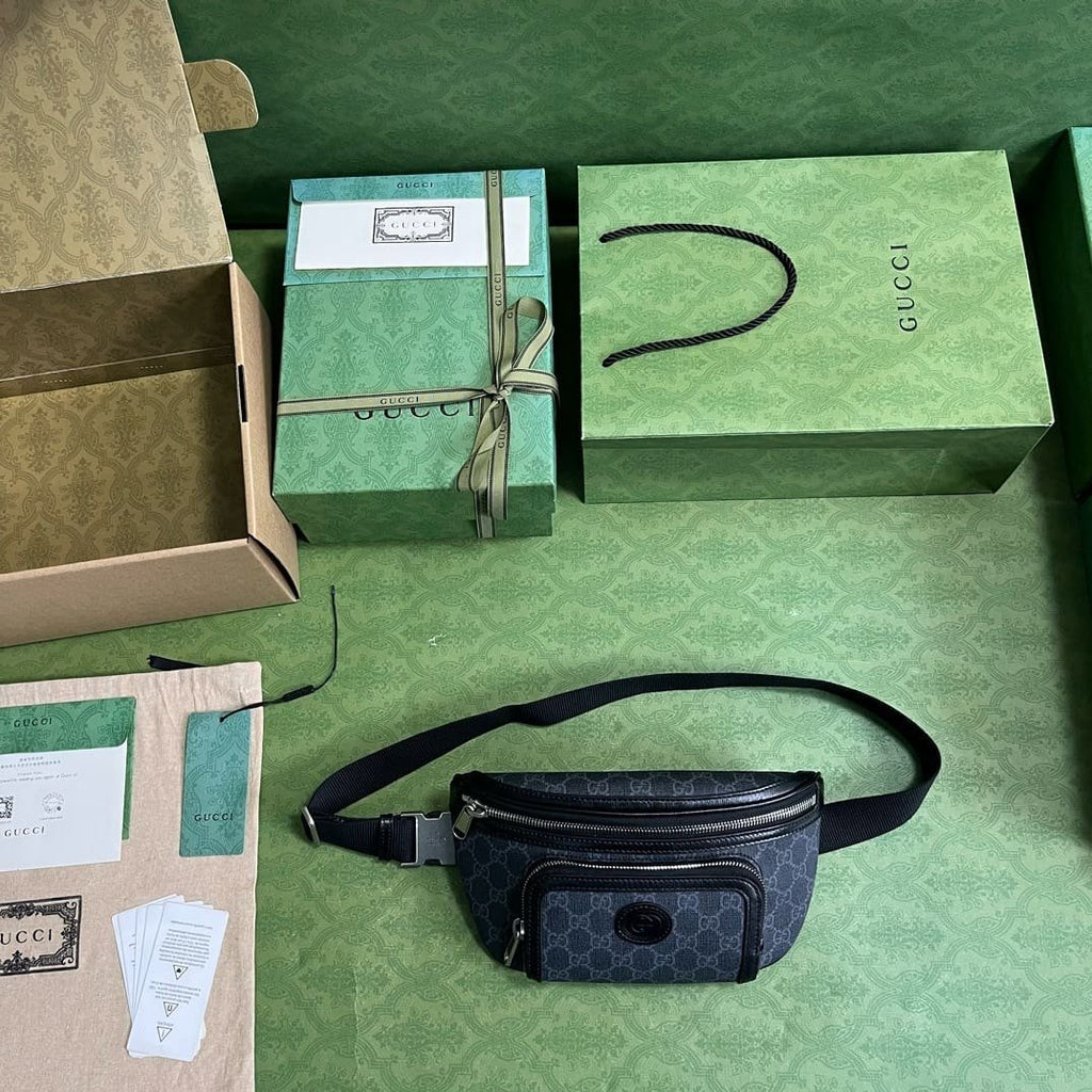 GUCCI BELT BAG WITH INTERLOCKING G