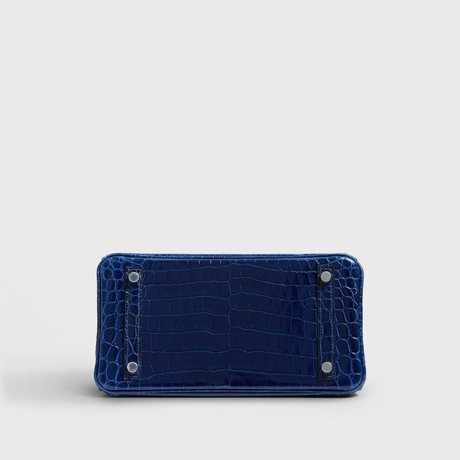 Hermès Birkin 25 Shiny Nilo Blue Sapphire Palladium Hardware