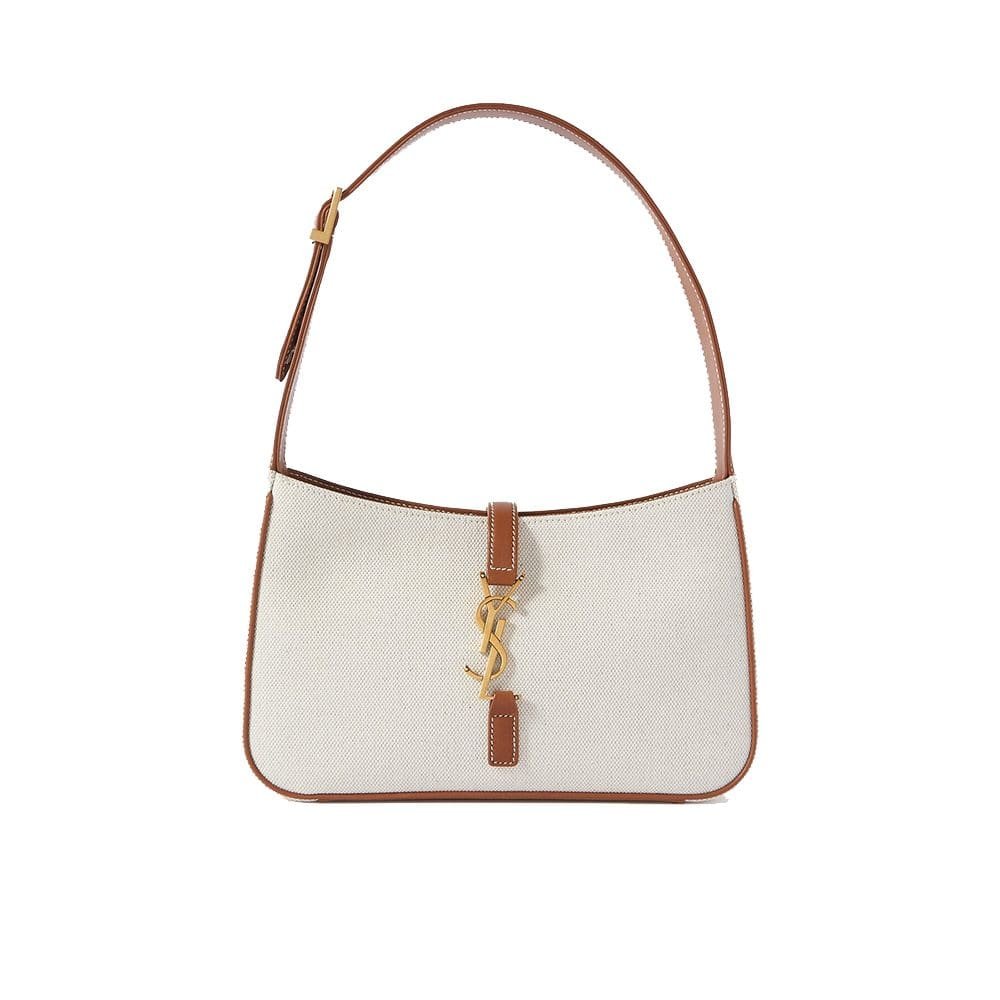 SAINT LAURENT LE 5 À 7 IN CANVAS AND LEATHER