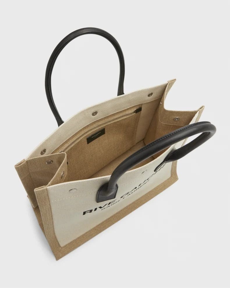 Saint Laurent Rive Gauche Small Tote in Canvas