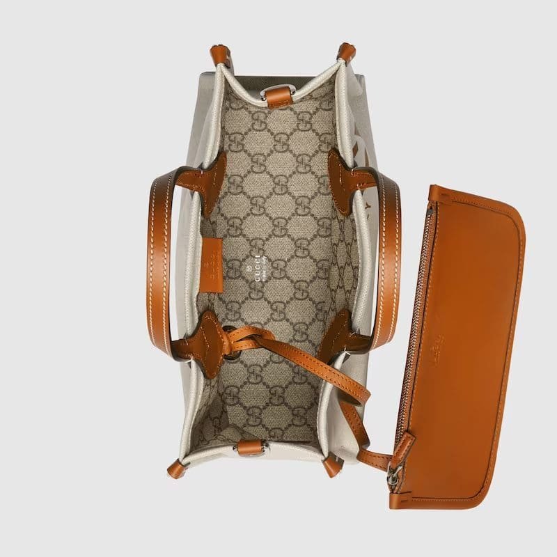 GUCCI MINI TOTE BAG WITH GUCCI PRINT