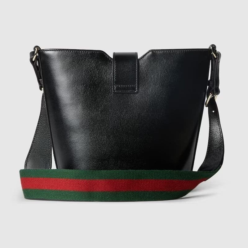 GUCCI MINI BUCKET SHOULDER BAG(BLACK)