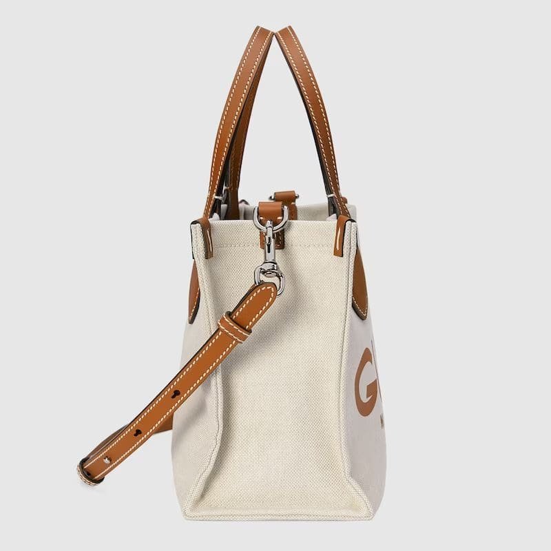 GUCCI MINI TOTE BAG WITH GUCCI PRINT