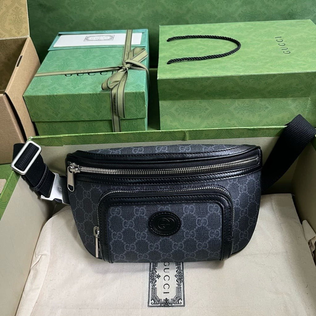 GUCCI BELT BAG WITH INTERLOCKING G