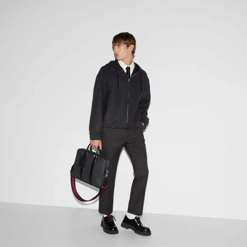GUCCI BRIEFCASE WITH SHOULDER STRAP